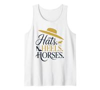 Sombreros Tacones Caballos Derby Time Camiseta sin Mangas