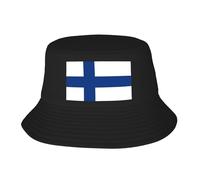 Sombreros Tipo Pescador para Hombre Y Mujer - Estampado De La Bandera De Finlandia - Sombreros De Verano para La Playa Ligeros Y Plegables Ideales para Viajes Senderismo Y Actividades Al Aire Libre