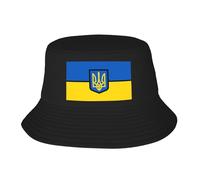 Sombreros Tipo Pescador para Hombres Mujeres - Novedosos Sombreros De Verano con Estampado De La Bandera De Ucrania Ligeros Plegables Ideales para La Playa El Senderismo Actividades Al Aire Libre