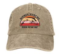 Sombreros Unisex de Papá Noel Las Mujeres Quieren Que me Pescado Me Miedo Gorra roja de Verano Visera Solar Gorras de Hip Hop Pescado Sombrero Vaquero Divertido Sombrero de Pico Sombrero de Punta