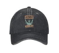 Sombreros Unisex de Papá Noel Resist Hands Off Estatua de Gorra de Béisbol Hombres Mujeres Sombrero Casual Casquette Ajustable Sombrero de papá Regalo de Moda