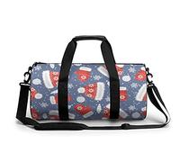 Sombreros y manoplas de Navidad Bolsa de gimnasio portátil para mujeres y hombres, bolsa de viaje para deportes, impresión de gimnasio, divertida bolsa de yoga