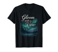 Sombría con vista. obra de arte escénica de aurora de invierno Camiseta