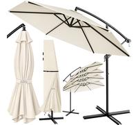 Sombrilla Ø330cm con protección solar UV50+ crema