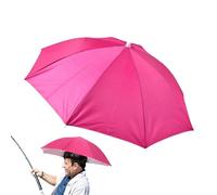 Sombrilla ajustable manos libres con protección UV | Gorra de paraguas con banda elástica para hombres, mujeres y adultos | Ideal para senderismo, camping, pesca, golf, playa, jardinería y actividades
