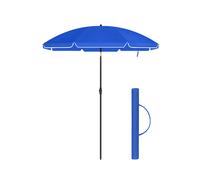 Sombrilla de 160 cm Altura Ajustable Azul