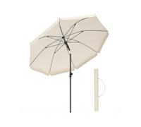 Sombrilla de 180 cm con Bolsa de Transporte sin Base Beige