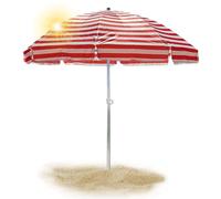 Sombrilla De Diámetro Con Soporte Jardín Paraguas Mercado Parasol Para Patios Toldo Octogonal Y Terrazas Playa Sombrillas, 8 Varillas 220CM 2M 2,5M Sin Base(Rojo,2.25m-7.3ftWithout Base)