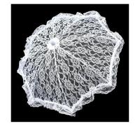 Sombrilla de encaje for boda, paraguas elegantes de encaje for mujer, Mini paraguas nupcial con diseños florales ahuecados(Color 1)