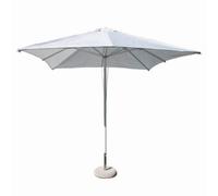 Sombrilla de jardín con poste central de aluminio ø 48 mm con manivela tela B...