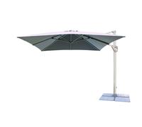 Sombrilla de jardín gazebo para exteriores de forma cuadrada con tela Gris y ...
