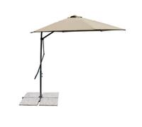 Sombrilla de jardín ideal para exteriores de forma rectangular poste lateral ...