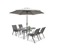 Sombrilla de jardín Perugia ∅3m Garden Point gris