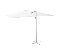 SOMBRILLA PARASOL DE JARDÍN POSTE INCLINABLE BLANCO 3X3 M H 2,65 M MICHIGAN