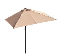 Sombrilla de Media caña de 2 m y 2,5 m para Jardines pequeños y Resistentes, Ideal para Colocar contra la Pared, el Porche o la Ventana, con Sistema de manivela fácil de Usar