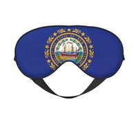 Sombrilla de ojos súper suave y cómoda con correa ajustable, cubierta de ojos cero presión ocular de New Hampshire State Flag
