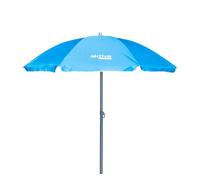 AKTIVE 62237, Sombrilla de playa Ø180 cm inclinable c/protección UV50, Azul