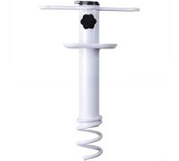 Sombrilla de playa con anclaje de arena resistente con rosca para postes de 32 mm, estaca de hierro resistente a la corrosión para jardín y patio