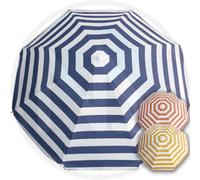 Sombrilla De Playa Con Diseño A Rayas Colores Variados Diámetro CM. 200