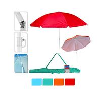 Sombrilla de playa diam. 160cm colores surtidos con funda