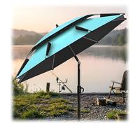 Sombrilla de Playa portátil con Anclaje de Arena, sombrilla de Pesca inclinable de 2 m, sombrilla de Patio Ajustable, Resistente al Viento, Ligera, con protección, sombrilla de jardín