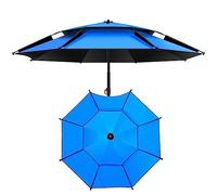 Sombrilla de playa resistente al viento ajustable de 360° para exteriores, paraguas de pesca grande para viajes y picnic, disponible en tamaños de 1,8 m, 2 m, 2,2 m, 2,4 m, 2,6 m