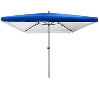 Sombrilla De Playa, Sombrilla De Jardín Cuadrada Con Protección Solar 200 X 200 Cm, Sombrilla Uv, Disponible En Tres Colores, Gris, Rojo, Azul, Sin Base Incluida (Azul 2,2 M * 1,8 M)