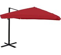 Sombrilla de restaurante de poliéster/aluminio de 3x4 m (ø5 m) 26 kg color burdeos sin base 04_0003344