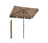 Sombrilla de Terraza 200 x 125 cm Ajustable Marrón Nogal