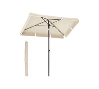 Sombrilla de Terraza 230 x 150 cm Ajustable Beige