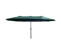 Sombrilla doble de jardín tilia en color verde oscuro