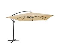 Sombrilla excéntrica molokai cuadrada 2,7x2,7m color beige