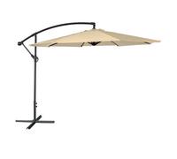 Sombrilla excéntrica oahu redonda 3m de diámetro color beige