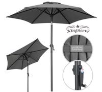 Sombrilla Fiji antracita 200cm inclinable impermeable