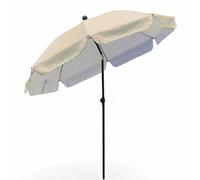 Sombrilla Jardin Exterior y Playa 200 cm - Reclinable, Antiviento 35 km/h, Proteccion UV50+, Varillas de Fibra de Vidrio, Impermeable, Acero , Bolsa Transporte