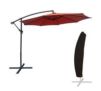 Sombrilla oahu redonda 3m diámetro terracota + funda