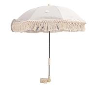 Sombrilla para beb Al Aire Libre, Cochecitos con Clip, Sombrilla Ajustable para Silla de Nios, para Accesorios de Fotografa, Jardn Junto Al Mar (Beige con