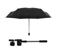 Sombrilla para cochecito de bebé, parasol para silla de bebé, sombrilla | para silla de paseo ajustable de 360°, toldo de protección UV UPF 50+, sombrilla para cochecito de paseo de playa