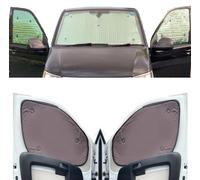 Sombrilla para Parabrisas Compatibles con Vauxhall Combo E XL (2018-Date)(Juego Completo + portón Trasero) Color de Respaldo de Marrón, Reversible