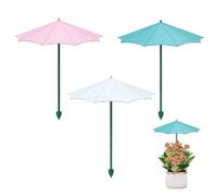 Sombrilla para plantas - Sombrilla de jardín para plantas, sombrila de altura para al aire libre, de colores con estacas de fibra de vidrio, protección de tela de fácil instala