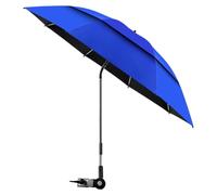 Sombrilla para silla de playa con clip: dosel doble ajustable UPF 50+ ajust | Material duradero de acero y tela con protección UV y 41 pulgadas de diámetro para pescar, acampar, carritos de golf y sillas