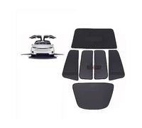 Sombrilla para Tesla para Model X, Parasol Puerta con Solapa Cristal Frontal, Parasol para Techo Coche, Protección UV, Parasol, Tragaluz, Red Sombreado Ciego Parasol Coche(Full 6pcs)