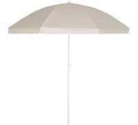 Sombrilla parasol de playa de 180 cm Crema