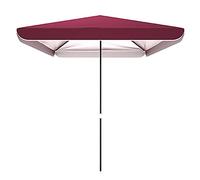 Sombrilla rectangular para exteriores, impermeable y resistente a los rayos UV, para jardín, playa, terraza y balcón, estilo de mercado con marco de metal resistente, no necesita base