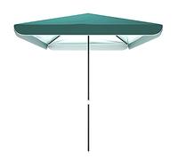Sombrilla rectangular para patio, impermeable, protección UV, para jardín, playa, mercado, balcón, marco de metal, sin base, parasol ideal para espacios al aire libre