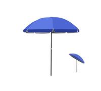 Sombrilla Redonda Azul de 280 cm para Exteriores - Sombrilla de Mercado inclinable de 240 cm para jardín, Playa y Patio. Sombrilla de poliéster de 200 cm con protección UV. Base no incluida.