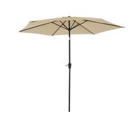 Sombrilla redonda recta hapuna 2,70m diámetro beige