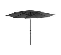 Sombrilla redonda recta hapuna 3,30m diámetro gris