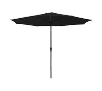 Sombrilla redonda recta hapuna 3,30m diámetro negra