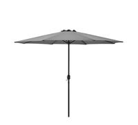 casa.pro Sombrilla Sonn 300 x 230 cm con Manivela para Jardín Patio Terraza Balcón Repelente al Agua Parasol Vara de Acero Gris